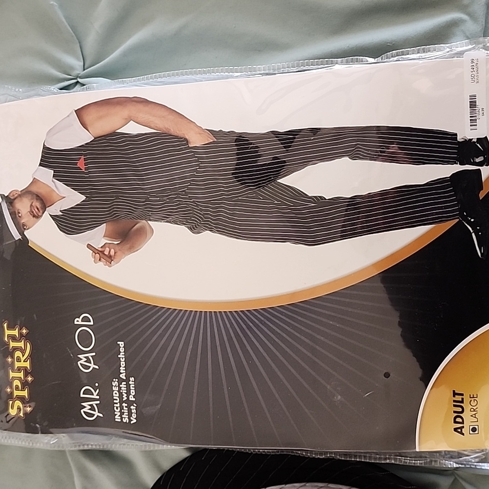 Mr. Mob Pinstripe Costume